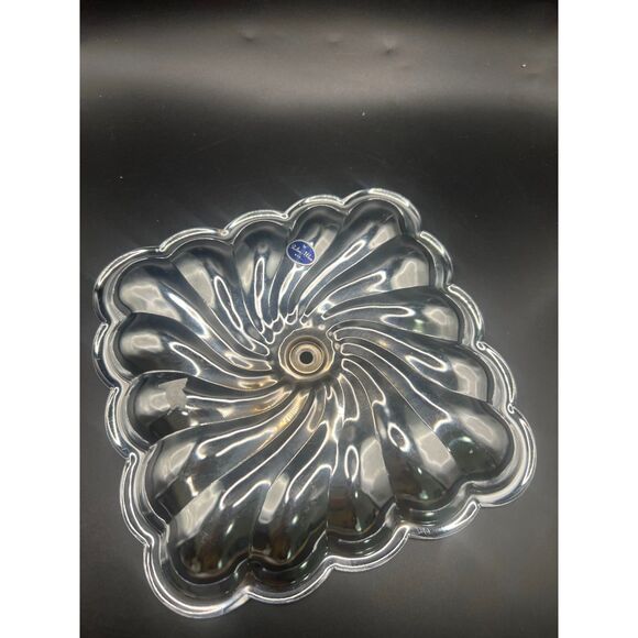 Vintage Shelton Ware English Silver Silverplated Fluted/Scallop Serving Plate - Picture 2 of 4